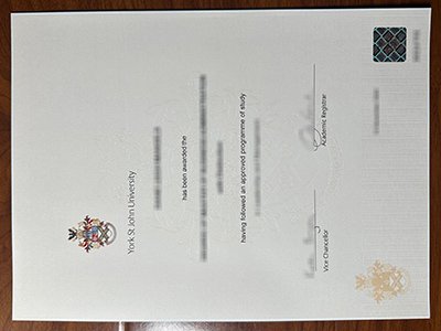 York St John University diploma1