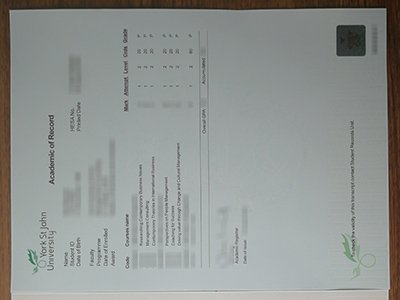 York St John University transcript1